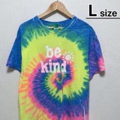 USA古着　Tシャツ　L　タイダイ柄　カラフル　プリント　COLORTONE