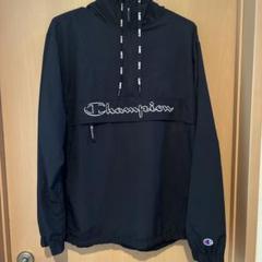 Champion ブラック ナイロンジャケット