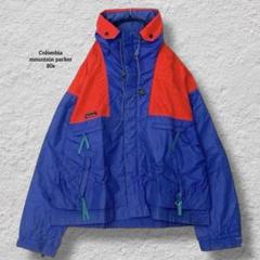 コロンビア　アウトドア　ハーフジップマウンテンパーカーイエローXLロゴ刺繍13 23fw6020110.jpg
