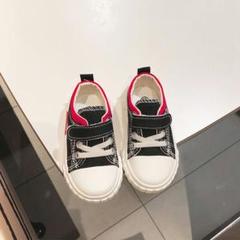 キャンバスシューズ 可愛い 子供用 男の子 女の子 マジックテープ付け靴 軽量