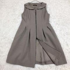 フォクシー　ワンピース　ノースリーブ　襟　ダブルジップ　カーディガン　2way