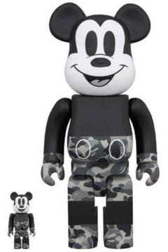 BE@RBRICK BAPE MICKEY MOUSE 100% 400%