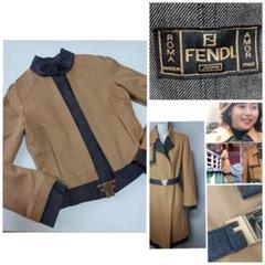 新品未使用✨◇FENDI◇27万 伊 ミンク×カシミア ノーカラージャケット