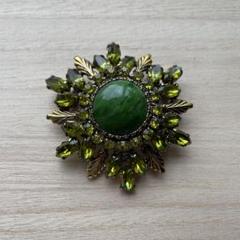 水牛　ブローチ　ヴィンテージ　アクセサリー　昭和レトロ　箱付き　花 ヴィンテージ風 ブローチ セット 昭和レトロ アクセサリー お