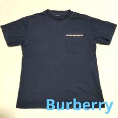 BURBERRY ブラック ポケット付き Tシャツ S