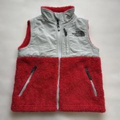 THE NORTH FACE フリースベスト グレー/レッド