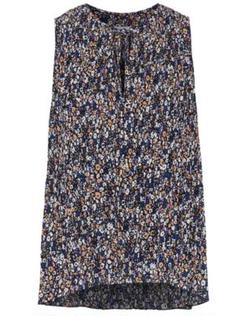 DEREK LAM 10 CROSBY 花柄 プリーツ シャツ