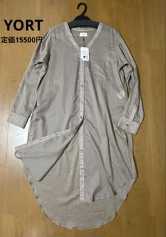 新品未使用　スコットクラブ　YORT ロングシャツ　サイドスリット　シアーのサムネイル