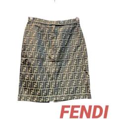 【良品】FENDI フェンディ ズッカ スカート タイトスカート 28インチ 良品】FENDI フェンディ ズッカ スカート タイトスカート 28