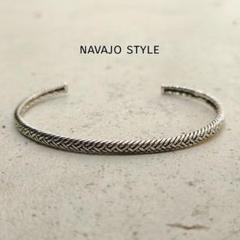NAVAJO 925シルバーバングル &NORTH CAFEビーズ70psセット NAVAJO 925シルバーバングル &NORTH CAFEビーズ70psセット