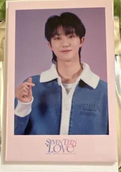 SEVENTEEN LOVE スクエア缶バッジ ミンハオ 直筆サイン