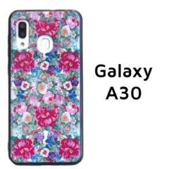 Galaxy A30 カラフル 花 カバー