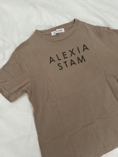 新品 アリシアスタン 名古屋限定 ロゴTシャツ ブラウン 2025年最新】ALEXIASTAM tシャツ 限定の人気アイテム - メルカリ