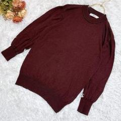 ★IEDIT★イディット ニット トップス【M】パフスリーブ 長袖 シンプル