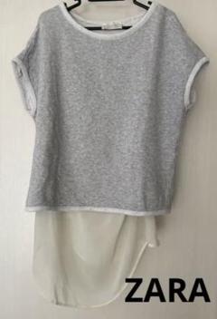 【美品】ZARAザラ⭐︎ドッキングスウェット⭐︎シースルー