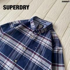 SUPERDRYスーパードライチェックシャツEU古着アメカジ好配色