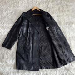 【羊革 90's アーカイブ】アニエスベー レザー ダブル ジャケットブラック agnes b. - 90s agnes b. leather jacket Franceの通販 by