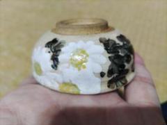 六代清水六兵衛　三彩流氵幼鶴首花瓶 六代清水六兵衛・三彩流釉鶴首花瓶・共箱 ・茶道具 花器 花瓶