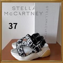 ステラマッカートニー　メタリックシルバー 星柄 プラットフォームスニーカー37 Stella McCartney ステラマッカートニー ガイアプラットフォーム