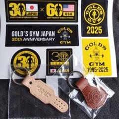 GOLD'S GYM ステッカー　レア元祖当時物 GOLD'S GYM JAPAN 30周年記念アイテム ゴールドジムシール