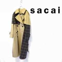 20SS SACAI サカイ ウール 切替 トレンチコート - メルカリ