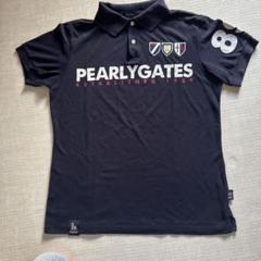 PEARLY GATESポロシャツ　グラデーションロゴ　サイズ５(Ｌ)ブラック PEARLY GATES 黒 ポロシャツ サイズ5 - メルカリ