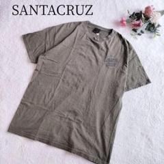 【サンタクルーズ】メンズ オリーブ 半袖 Tシャツ ビックシルエット XLサイズ