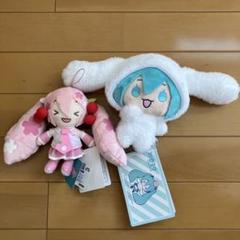 初音ミクシリーズ　モアプラス　ふわふわマスコット　“桜ミク”　全3種セット 初音ミクシリーズ モアプラスふわふわマスコット“桜ミク