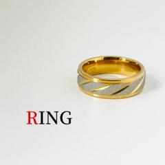 【MR006-7】メンズ指輪リングシルバーゴールドデザインペアリングN07