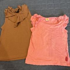 フリル付きタンクトップ2枚セット　95