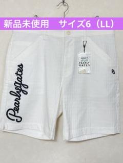 web限定アイテム 新品未使用】パーリーゲイツ ハーフパンツ 筆記体 サイズ6（LL メンズウェア