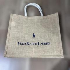 POLO  ラルフローレン　ジュート　　エコバッグ　限定 ノベルティ 非売品 新品 POLO ラルフローレン ジュート バッグ 限定 ノベルティ