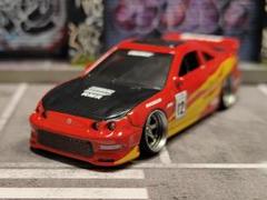 ホットウィールカスタム ホンダ インテグラ 丸目 シンプル ✩深リム☆トミカ改造 ホットウィールカスタム ホンダ インテグラ ☆自作アルミリム