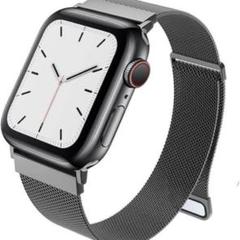 Apple アップルウォッチ バンド 交換ベルト ブラック 磁石 Lサイズ