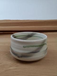 陶器 抹茶茶碗 作家作品 陶芸 茶道 茶器/茶道具 抹茶茶碗】 京焼き 桜花流水 杉田祥平作（清閑寺窯