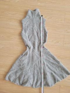 snidel グレー ノースリーブ ニットワンピース