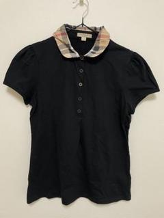 【マーちゃん】バーバリーブリット黒ポロシャツLサイズ バーバリーブリット BURBERRY ポロシャツ カットソー 半袖
