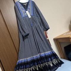 ❣️お値下げ　新品ne Quittez pasネイビーとブルーのロングドレス❣️ ❣️新品ne Quittez pasネイビーとブルーのロングドレス