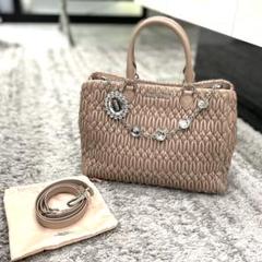 MIU MIU マテラッセ 2wayバッグ ピンク