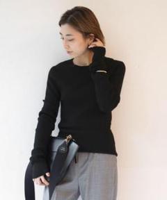 ＊美品＊MUSE de Deuxieme Classe／リブ　ニット　ブラック 美品✨muse de deuxieme classe クルーネックプルオーバーの通販