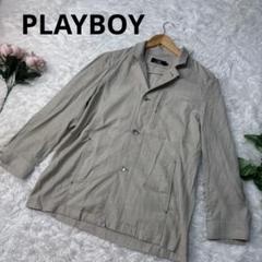 PLAYBOY プレイボーイ　カーキ　シャツ　長袖　Mサイズ
