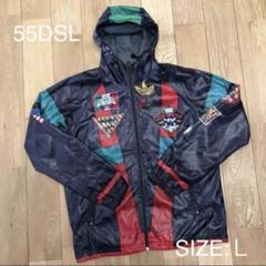ディーゼル　55DSL ナイロンジャケット　マルチカラー　フード　羽織り　M ディーゼル 55DSL ナイロンジャケット マルチカラー フード