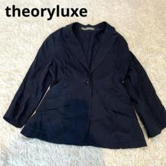 【現行】セオリー テーラードジャケット M相当 リネン62% 2B 背抜き 黒 Theory（セオリー）テーラードジャケット 黒 サイズ:2(M位