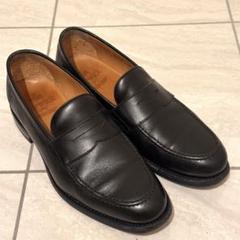 値下げ【Berwick】ブラックレザー ローファー　25.5cm 箱、収納袋付