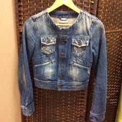 美品 DIESEL ノーカラーGジャン ☆