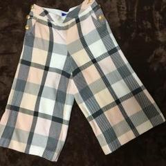美品☆ブルーレーベルクレストブリッジ　ガウチョパンツ　CBチェック　38 BLUE LABEL CRESTBRIDGE（ブルーレーベルクレストブリッジ）の