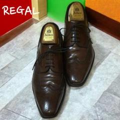 美品 リーガルウイングチップ 外羽根式 ダークブラウン 12GR