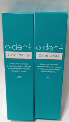 【2箱set】【新品未開封】o-dent Clear Whiteオーデントクリア リニューアル版 オーデント クリアホワイト 30g o-dent clear