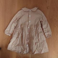 美品　BirthdayParty　チェック 長袖ワンピース