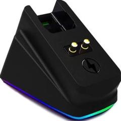ワイヤレスマウス 充電用ドック✨USB充電器 対応デバイス　マウススタンド　光る